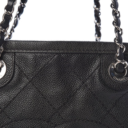 Chanel Grained Calfskin Quilted Large Daily Shopping Tote Black 10 of 10