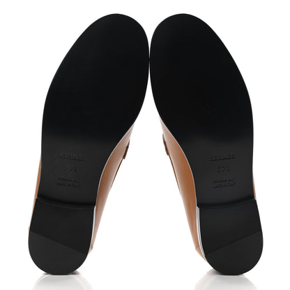 Hermes Calfskin Womens Destin Loafer 37.5 Naturel 5 of 8