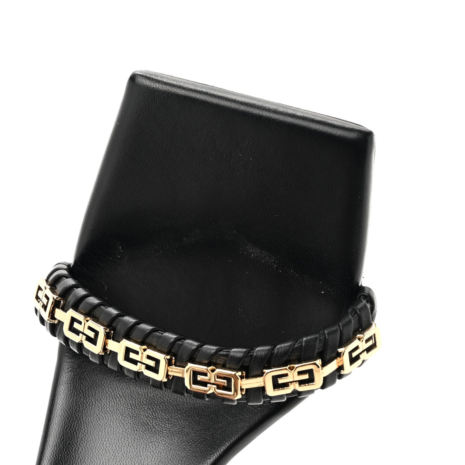 Givenchy Smooth Nappa G Woven Slingback 90mm Sandals 38.5 Black 10 of 10