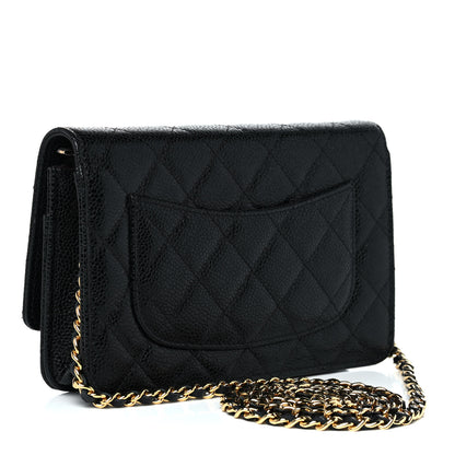 Chanel Caviar Quilted Wallet On Chain WOC Black 3 of 11