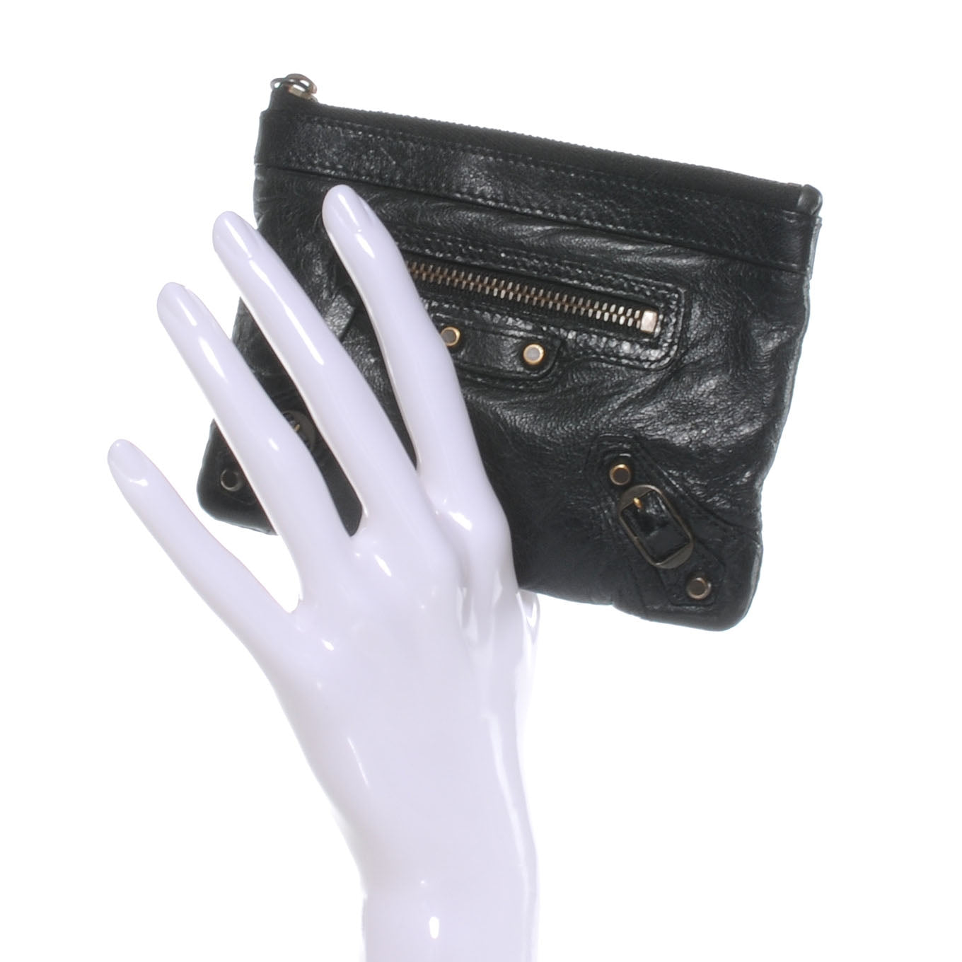 Balenciaga Agneau M Porte-Monnaie Coin Purse Black 2 of 7