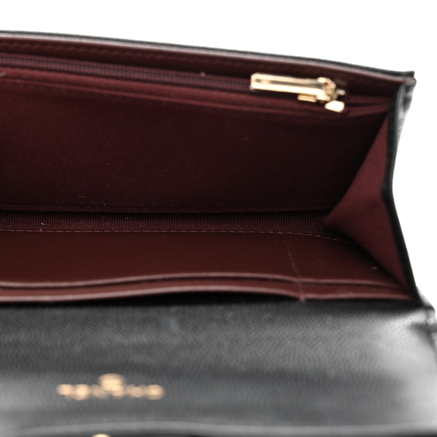 Chanel Caviar Quilted Medium Gusset Flap Wallet Black 5 of 8