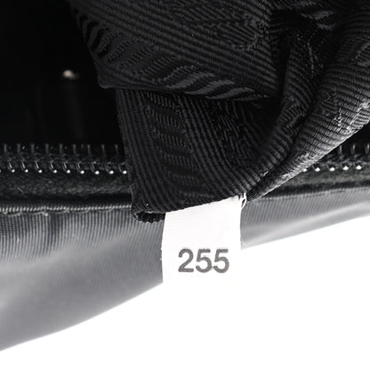 Prada Tessuto Nylon Studded New Vela Hobo Black Fuoco 7 of 11