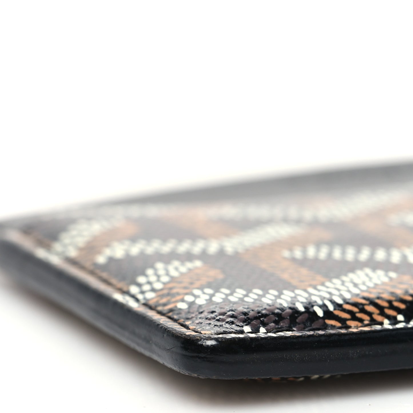 Goyardine Saint Sulpice Card Holder Black