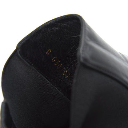 Chanel Lambskin Pearl CC Ankle Boots 40 Black 10 of 11
