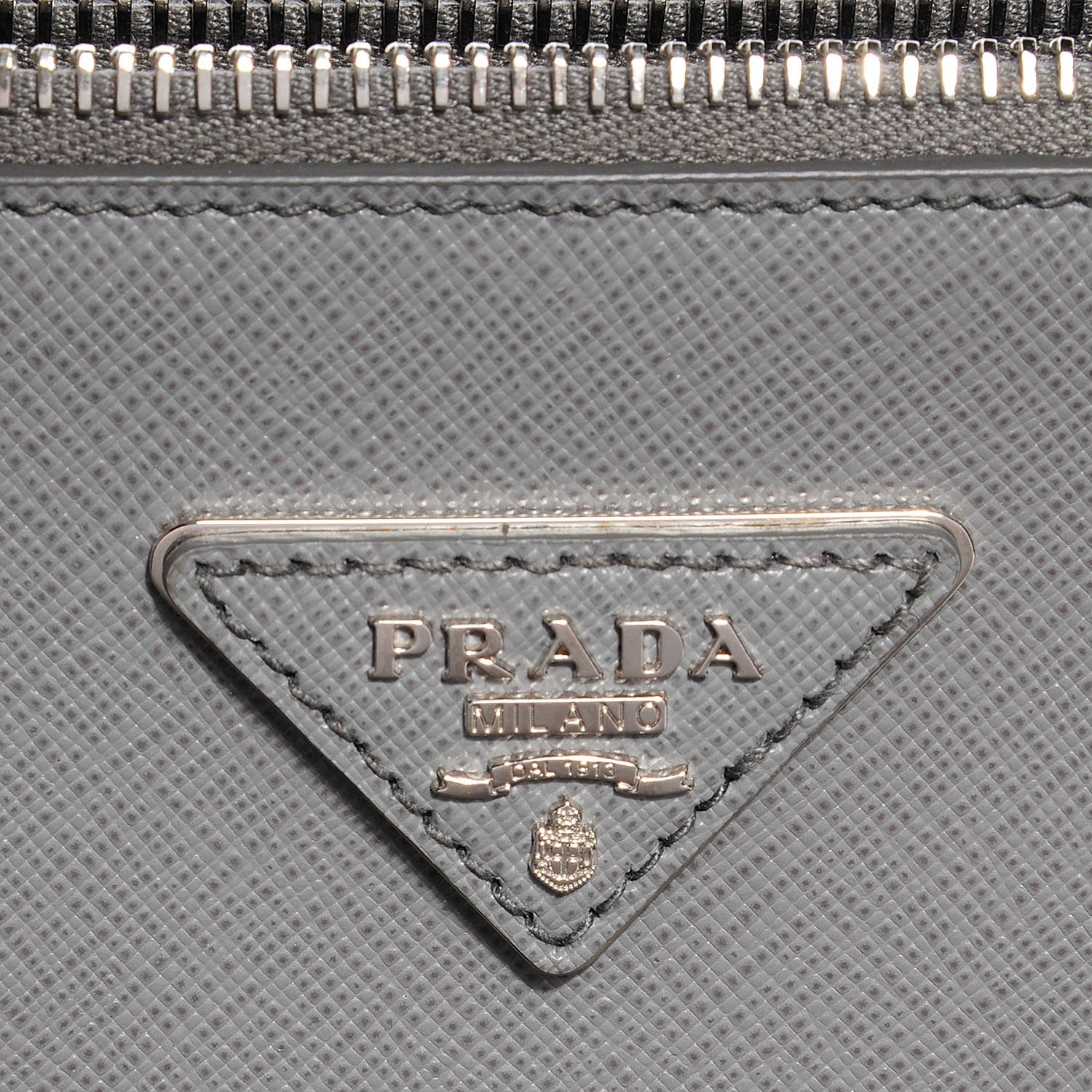 Prada Saffiano Lux Medium Double Zip Tote Marmo 7 of 11