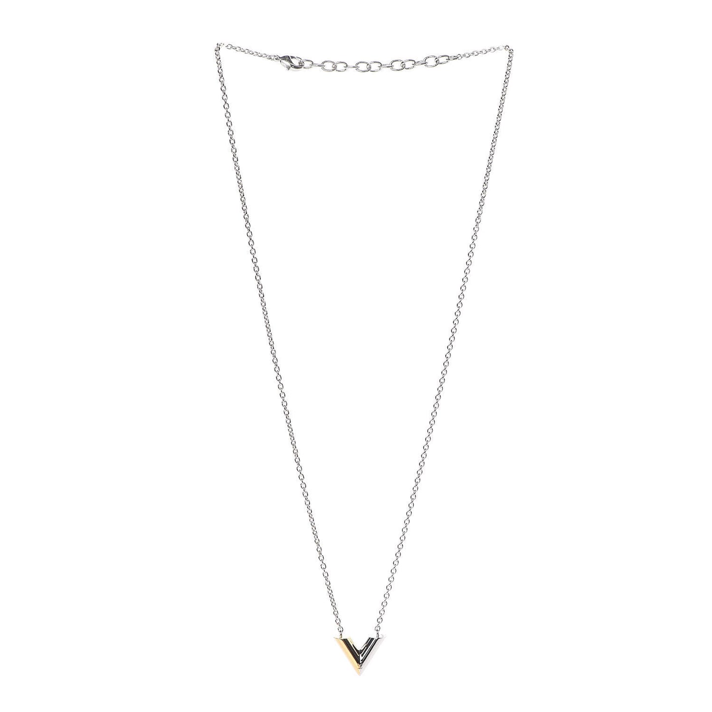 Essential V Necklace Silver