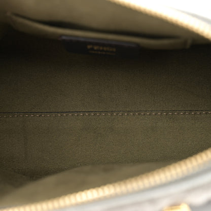 Fendi Sheepskin Vitello King Plexiglass Logo Embroidered Mini By The Way Top Handle Boston Ghiaccio 5 of 12