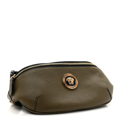 Versace Grained Calfskin Vanitas Medea Belt Bag Khaki 4 of 10