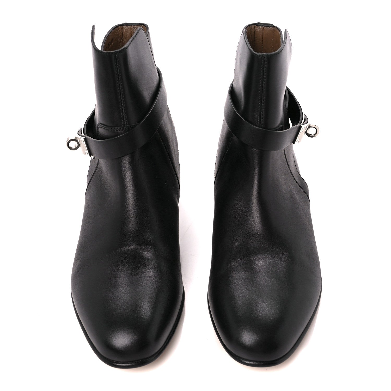 Hermes Calfskin Neo Low Boots 37.5 Black 2 of 8