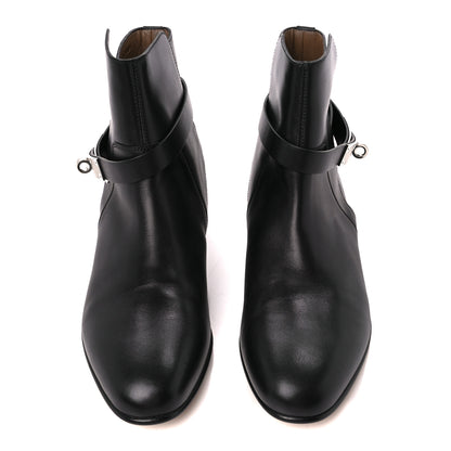 Hermes Calfskin Neo Low Boots 37.5 Black 2 of 8