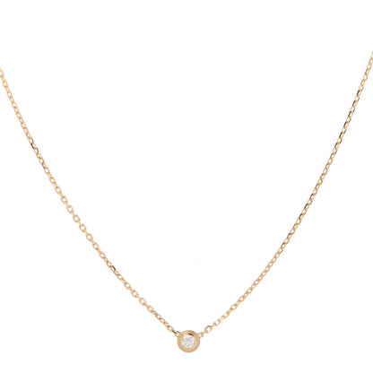 Cartier 18K Yellow Gold Diamond XS D'Amour Pendant Necklace 1 of 8