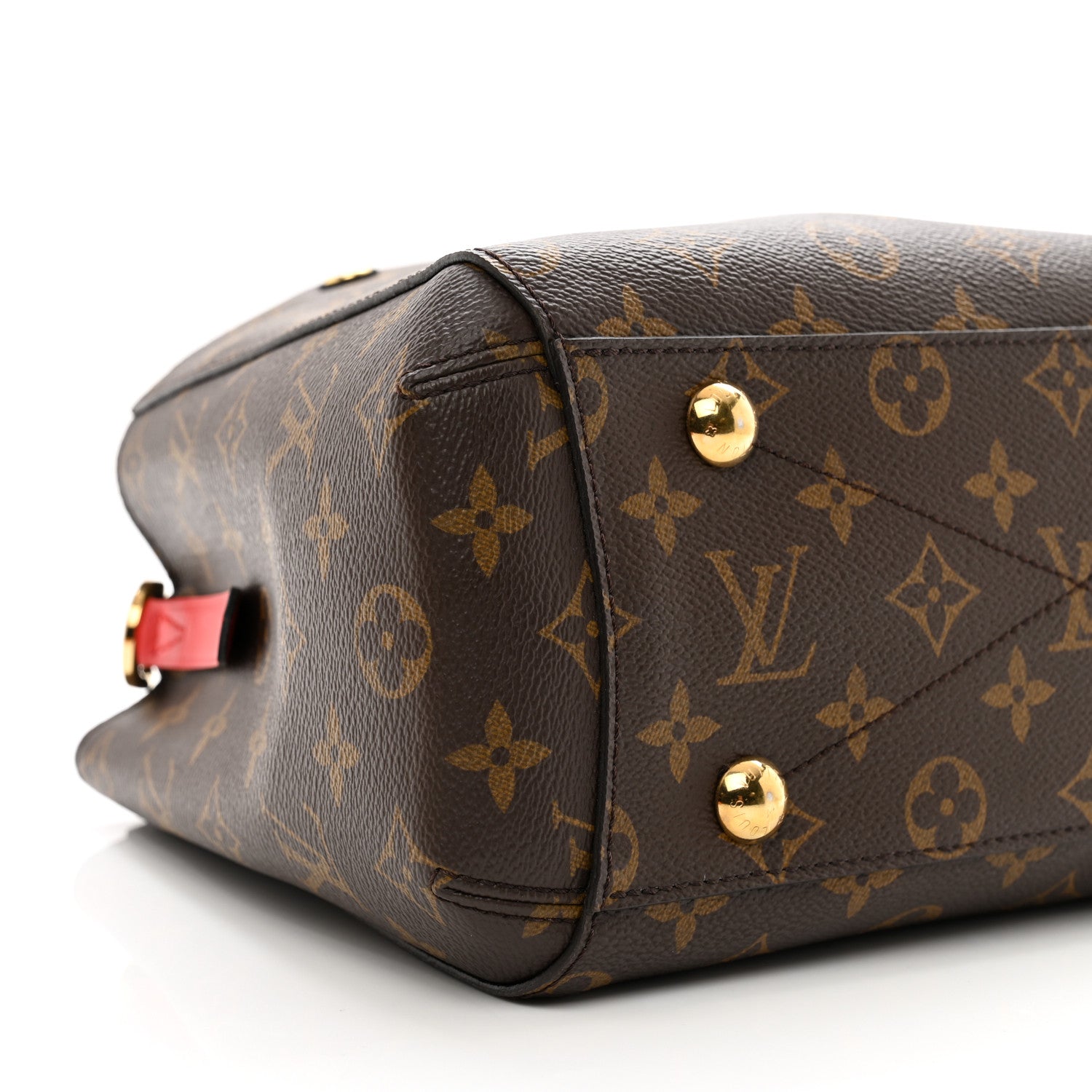 Louis Vuitton LOUIS VUITTON Monogram Braided Montaigne BB Coquelicot Creme Safran Peach 8 of 9