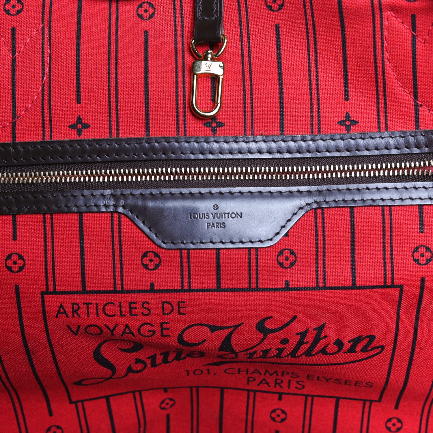 Louis Vuitton Damier Ebene Neverfull GM 6 of 16