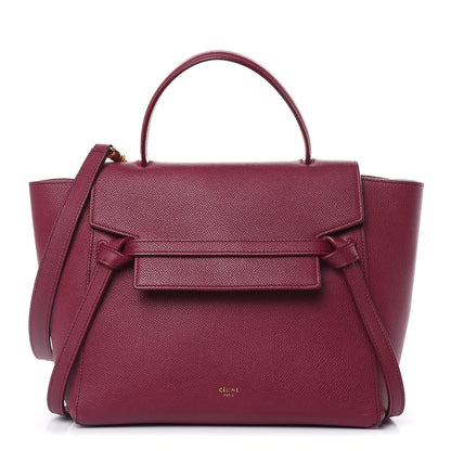Celine Grained Calfskin Micro Belt Bag Plum 1 of 14