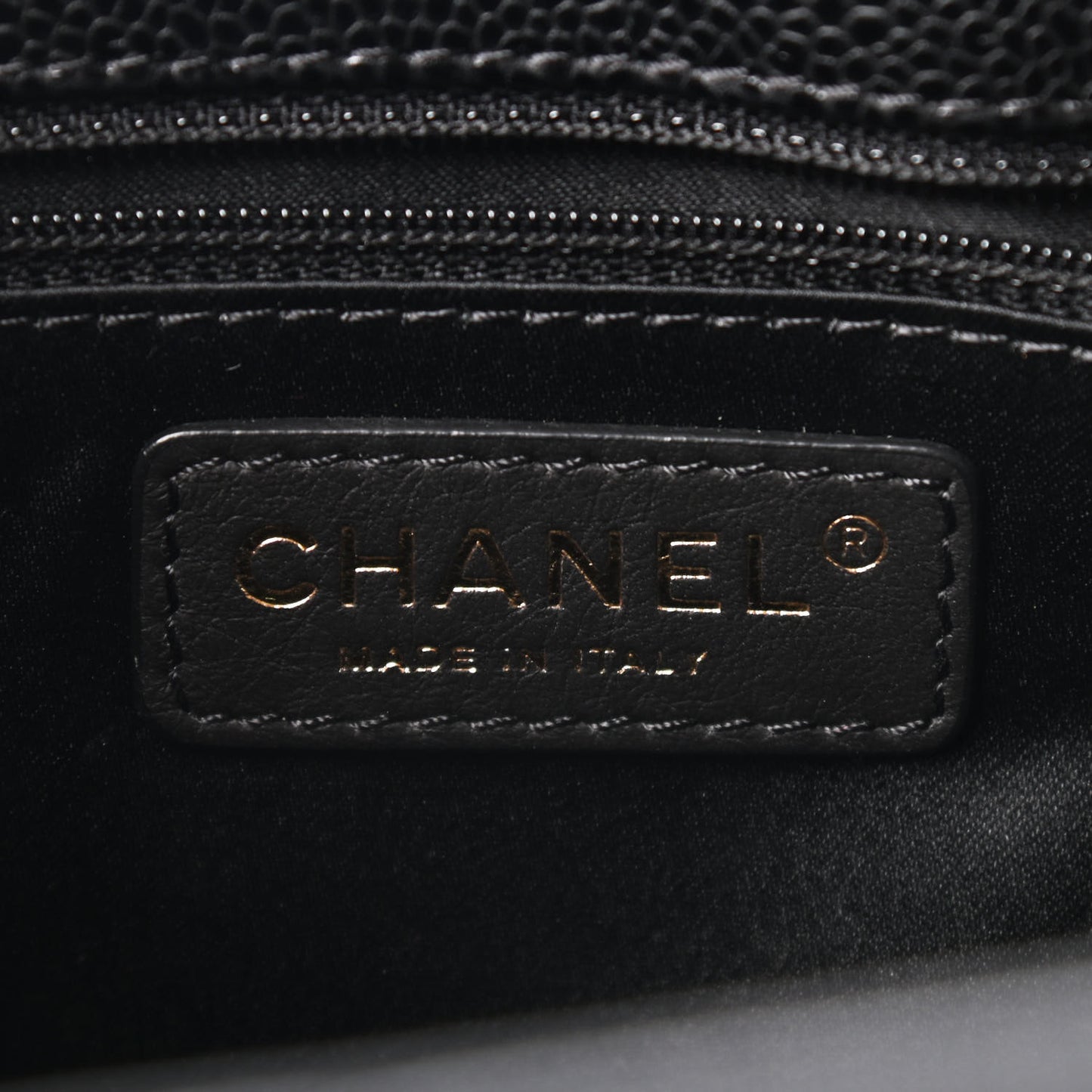Caviar Quilted Grand Shopping Tote GST Black