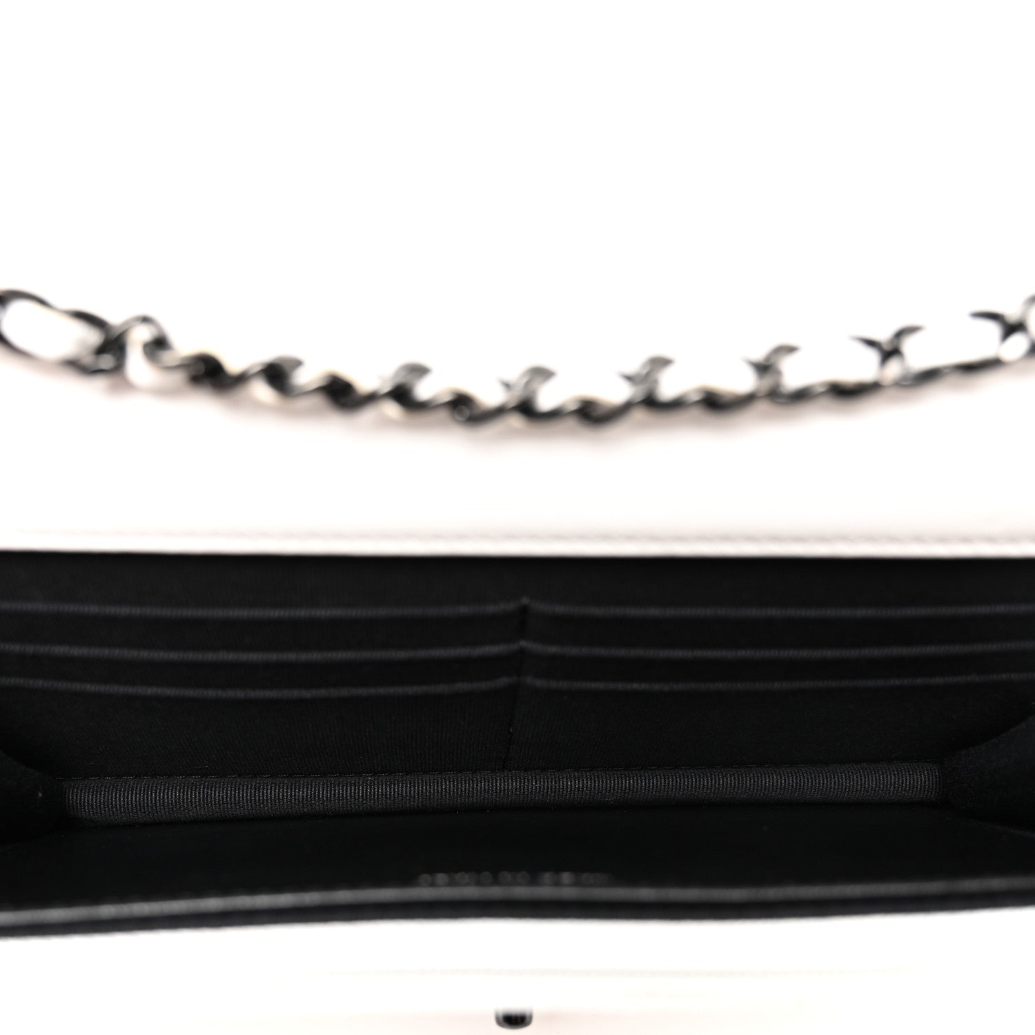 Chanel Lambskin Quilted Mini Trendy CC Wallet On Chain WOC White 5 of 11