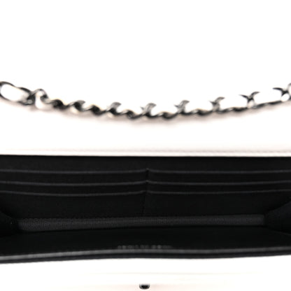 Chanel Lambskin Quilted Mini Trendy CC Wallet On Chain WOC White 5 of 11