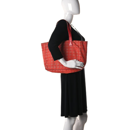 Chanel Nylon Medium Travel Tote Red 2 of 11