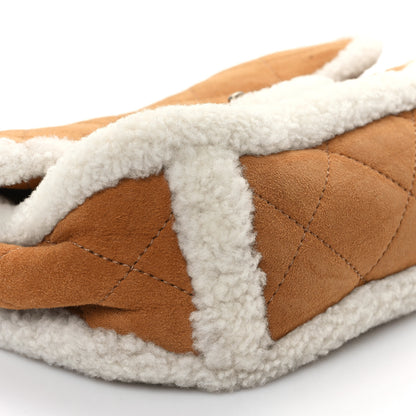 Chanel Shearling Lambskin Quilted Medium Coco Neige Single Flap Beige 8 of 9