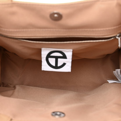 Telfar Vegan Leather Medium Shopping Bag Cream 5 of 15