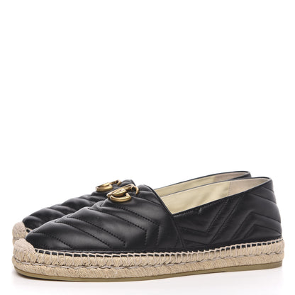 Gucci Nappa Matelasse Mens GG Marmont Espadrilles 9.5 Black 3 of 9