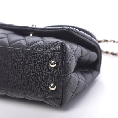Chanel Caviar Quilted Extra Mini Coco Handle Flap Black 10 of 11