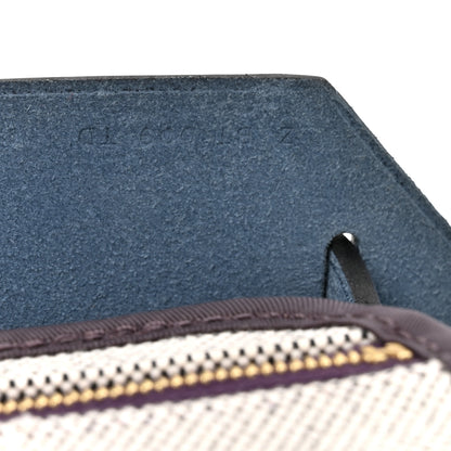Hermes Toile H Berline Vache Hunter Herbag Zip PM 31 Cassis Ecru Black Bleu Saphir 8 of 11