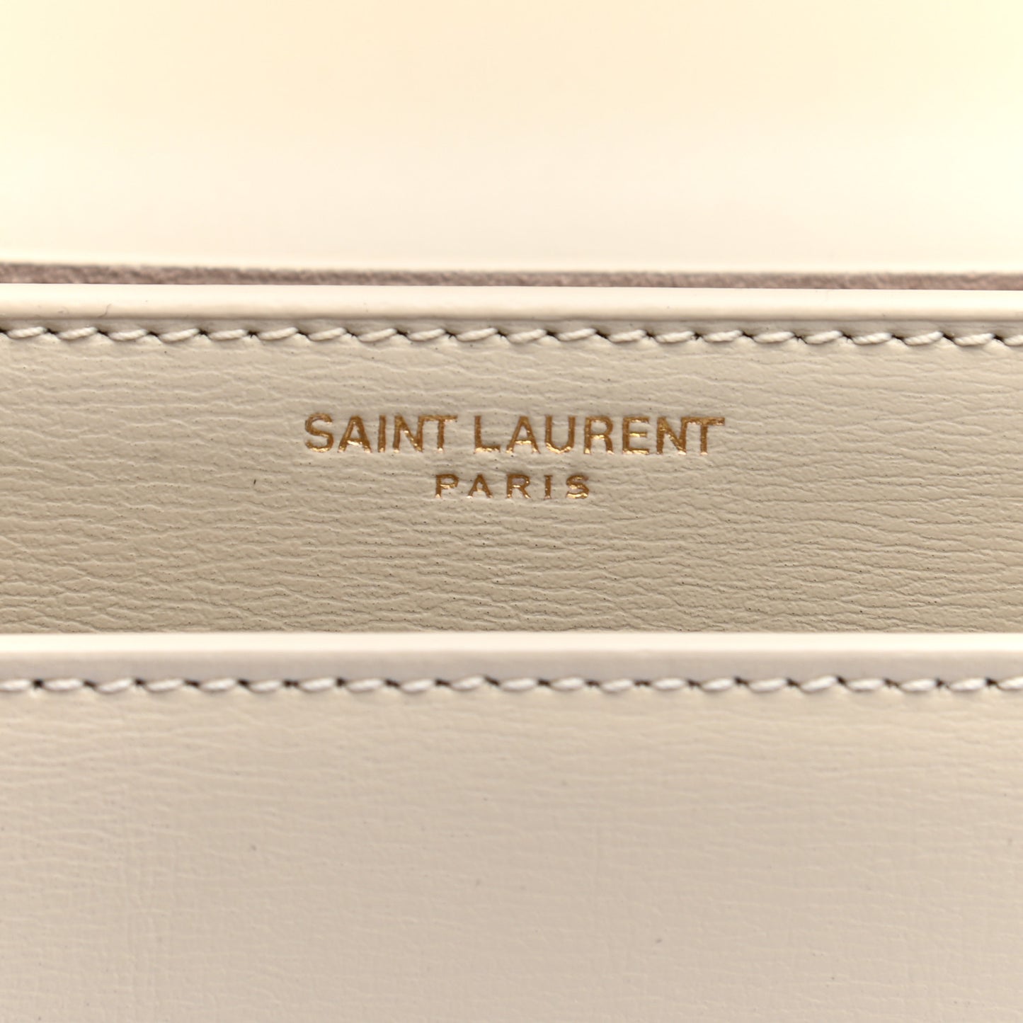 Calfskin Monogram Sunset Chain Wallet Blanc Vintage