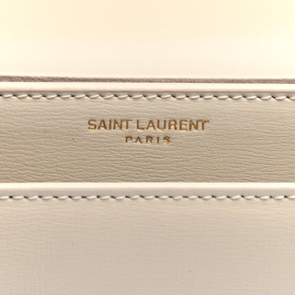 Saint Laurent Calfskin Monogram Sunset Chain Wallet Blanc Vintage 7 of 9