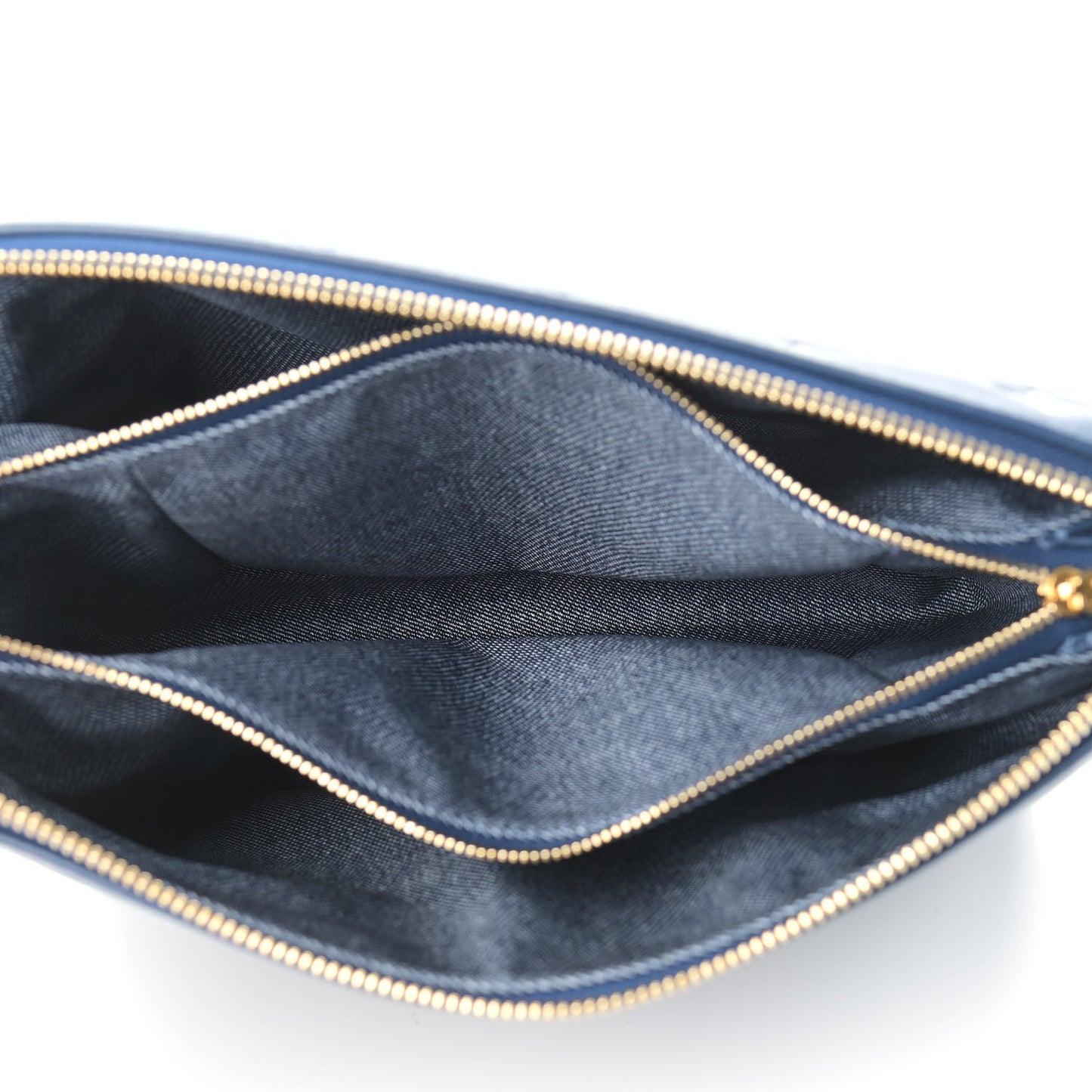 Lambskin Embossed Monogram Coussin PM Denim Blue