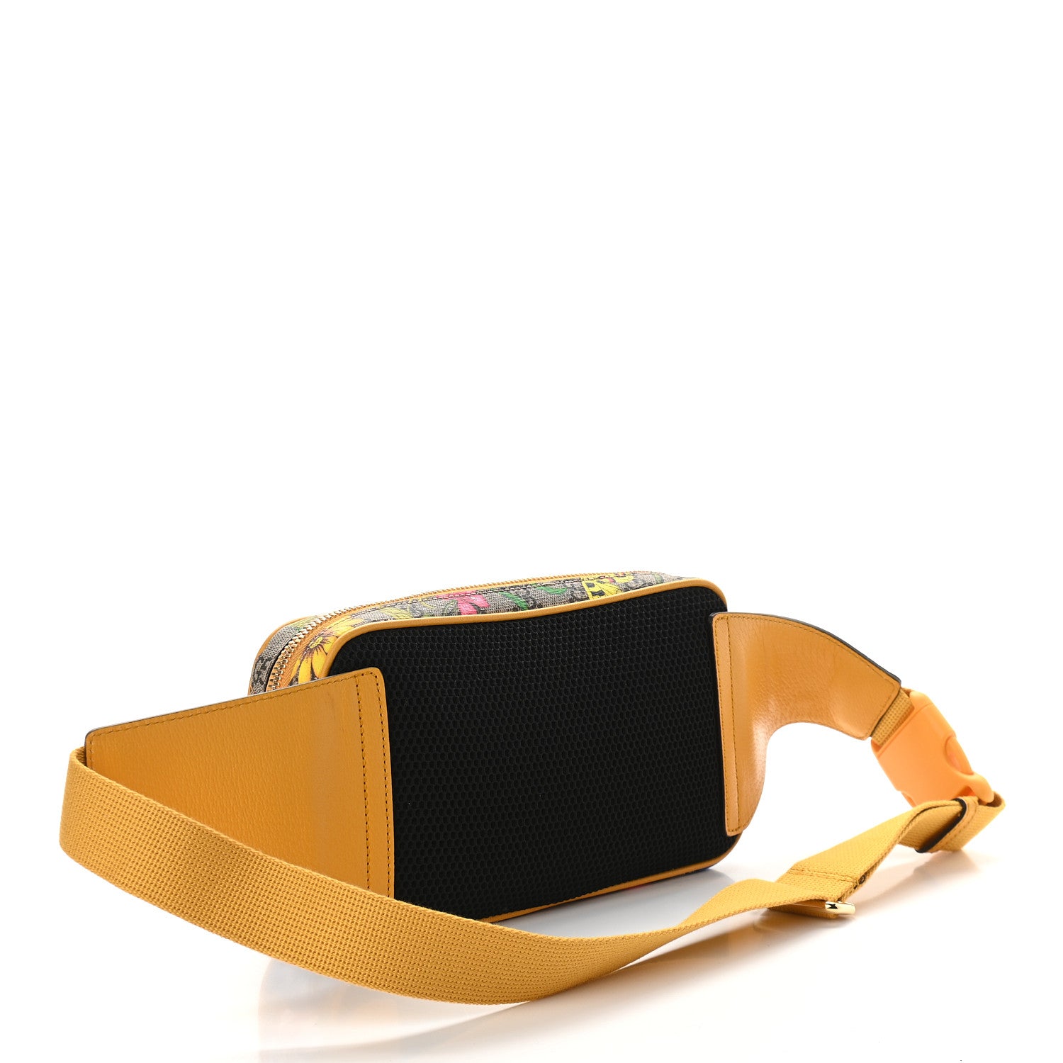 Gucci GG Supreme Monogram Flora Medium Ophidia Belt Bag Beige Multicolor Crop 3 of 9