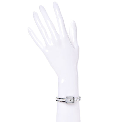 Chanel Stainless Steel Ceramic Diamond Bezel 16mm Chain Premiere Quartz Watch White 2 of 5