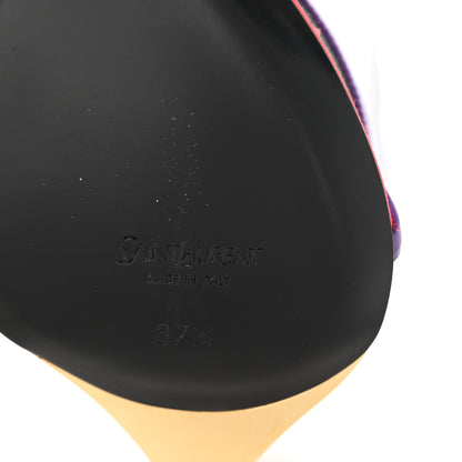 Saint Laurent Vernice Seta Soft Tallulah 110 Sandals 37.5 Acinus Violet 7 of 11