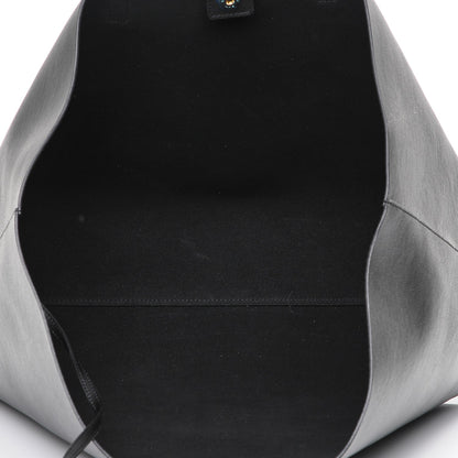 Saint Laurent Calfskin Large Shopping Tote Black 5 of 7