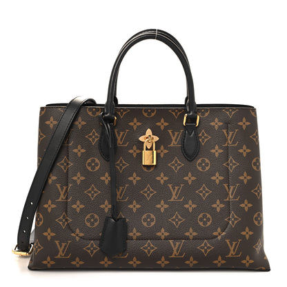 Louis Vuitton Monogram Flower Tote Black 1 of 10