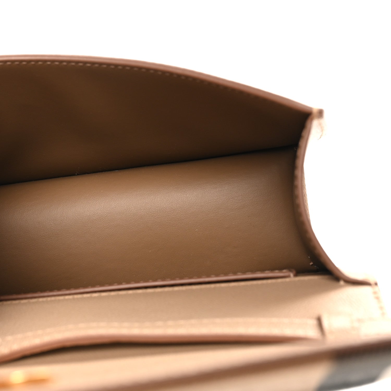 Burberry Grained Calfskin House Check Small Madison Shoulder Bag Chestnut Beige 5 of 9