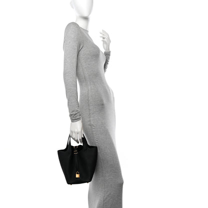 Hermes Taurillon Clemence Picotin Lock 18 PM Black 2 of 11