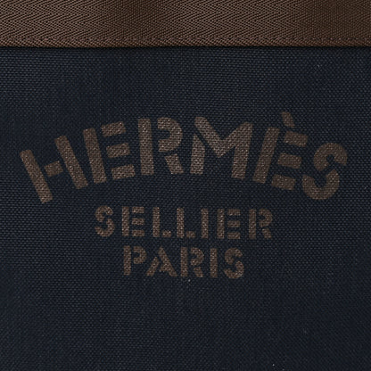 Hermes Toile Sac De Pansage Groom Bleu Navy Feu 6 of 12
