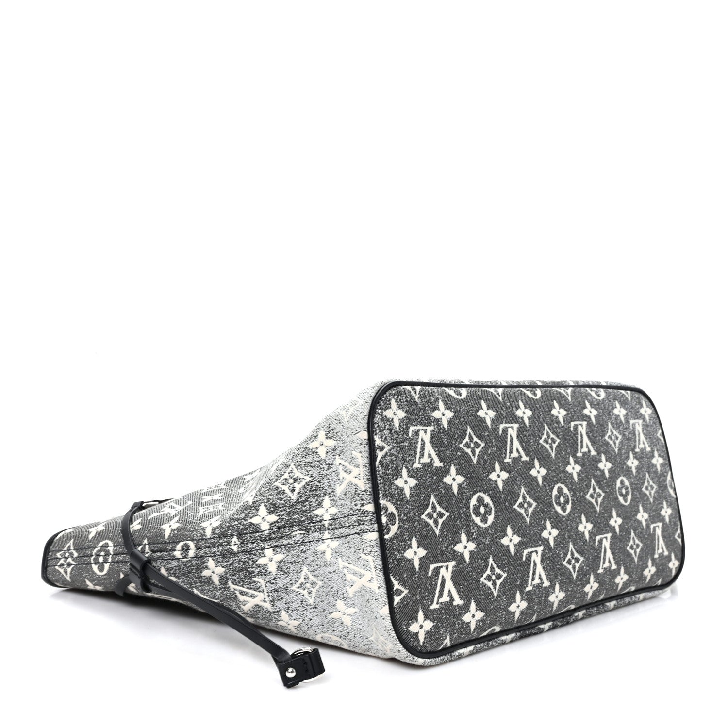 Louis Vuitton Denim Monogram Jacquard Neverfull MM Grey 5 of 10