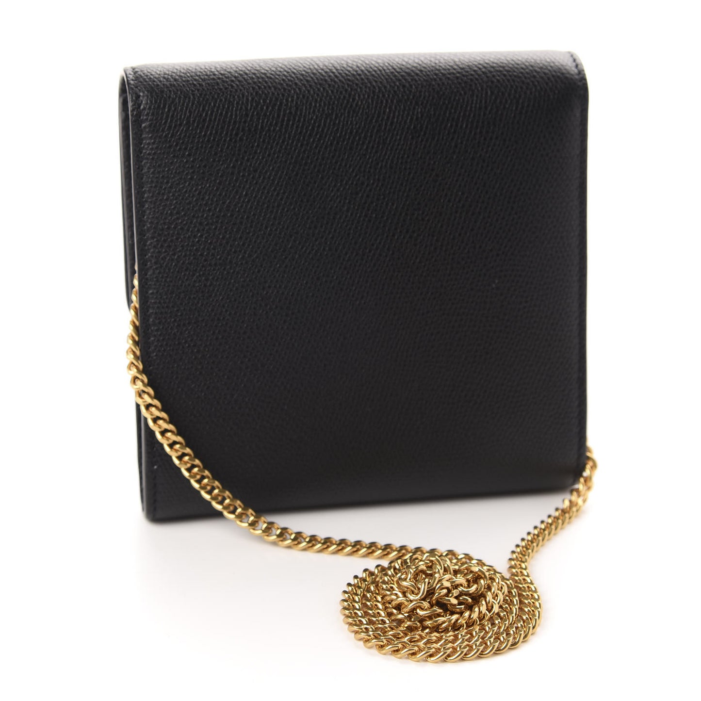 Calfskin VLogo Crossbody Bag Black