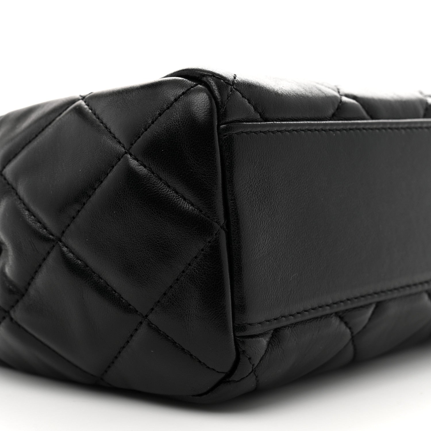 Chanel Shiny Calfskin Quilted Fancy Jewel Tote Bag Black 9 of 11
