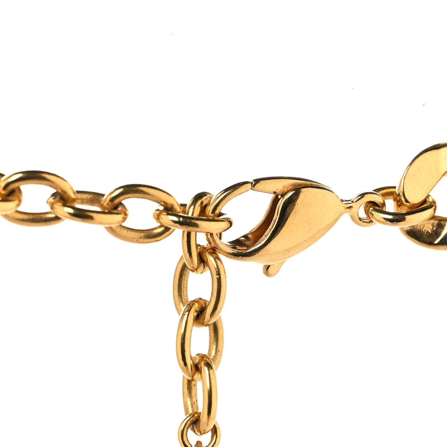 Metal CD Choker Necklace Gold