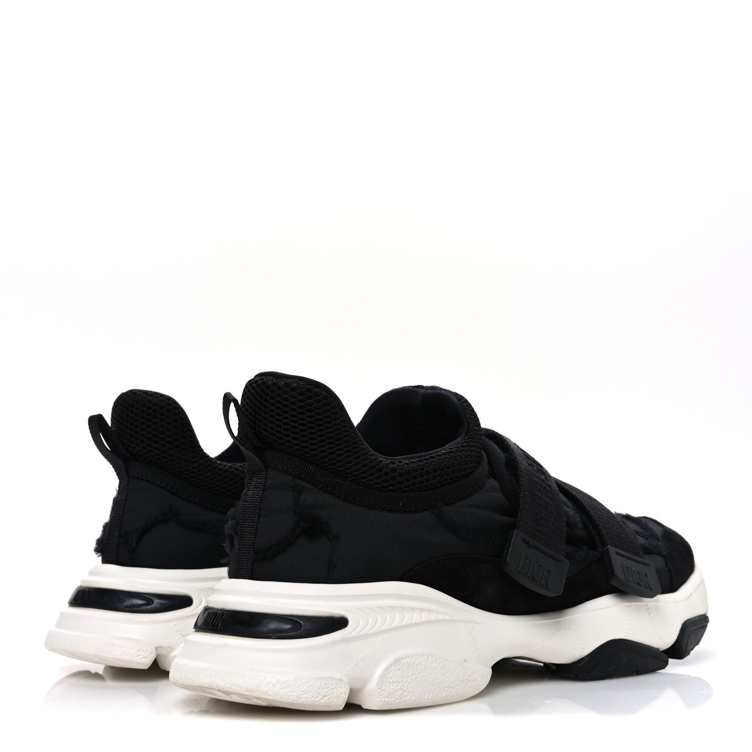 Christian Dior Technical Fabric Nylon Camouflage Womens D-Wander Sneakers 39.5 Black 5 of 11