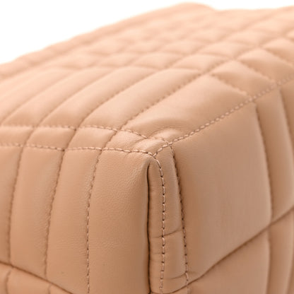 Burberry Lambskin Quilted Lola Small Satchel Cool Beige 11 of 12