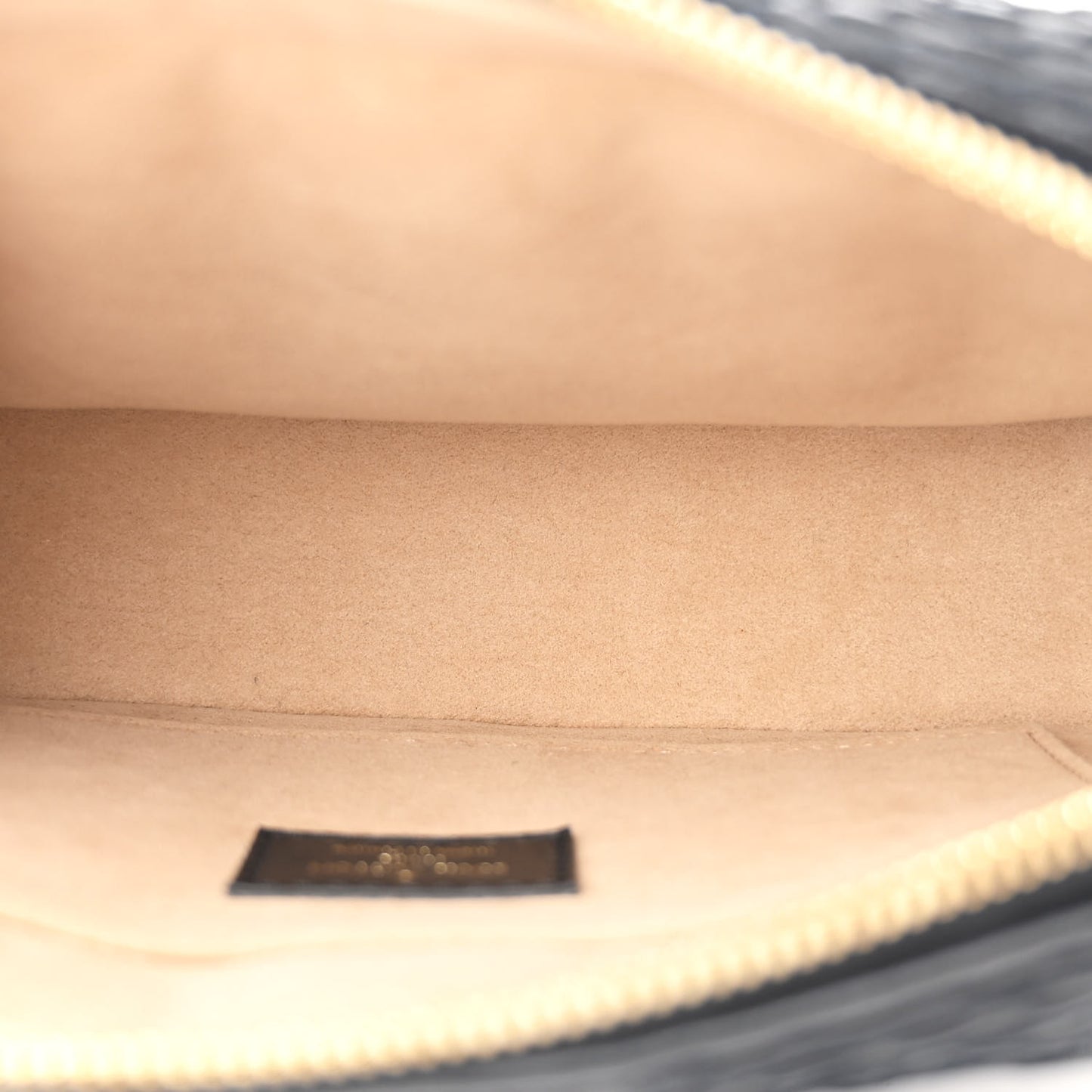 Lambskin Damier Quilt Troca PM Black