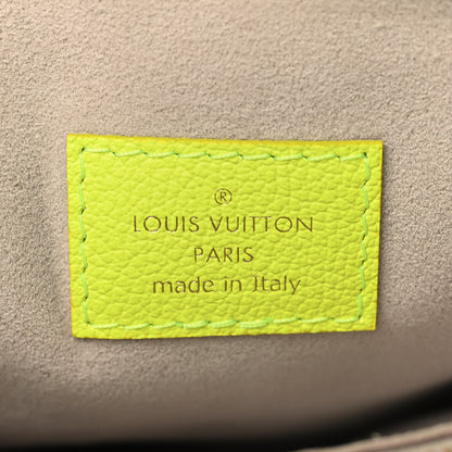 Louis Vuitton Calfskin Embossed Monogram LV Match Coussin PM Fluorescent Yellow 9 of 12