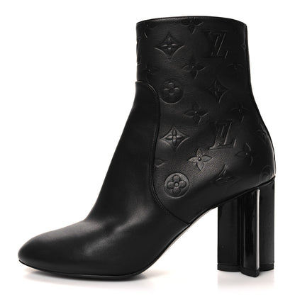 Louis Vuitton Calfskin Silhouette Ankle Boots 37 Black 1 of 9