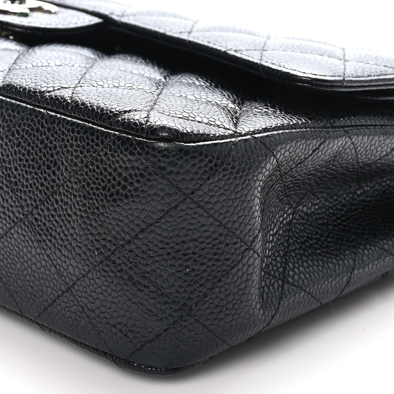 Chanel Caviar Quilted Medium Double Flap Black 10 of 11