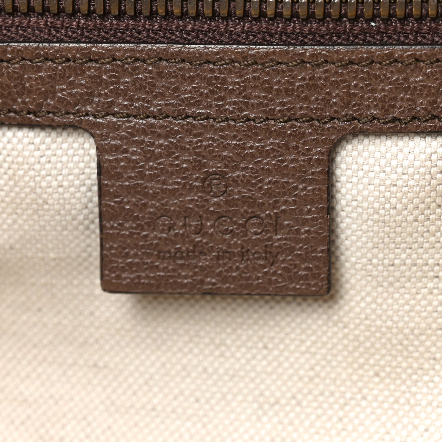 GG Supreme Monogram Web Ophidia Half Moon Hobo Brown